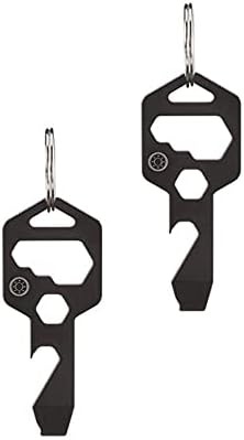 Closs 8 em 1 Titanium Multitool Keychain- abridor de garrafas, chave de fenda e chave inglesa