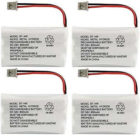 Kastar 4-Pack Battery NI-MH 3,6V 800mAh Substituição para HI Capacidade B7018, Interestadual Tel0375, Lenmar CBC446 CBC-446, GE TL96402
