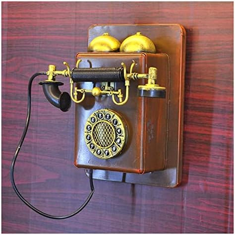Telefone fixo Telefone Decorativo Telefones montados na parede, telefone com fio com aparência requintada e detalhada,