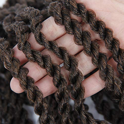18 polegadas onduladas com torção senegalesa Crochet Balas de cabelo onduladas Extensão sintética Extensão