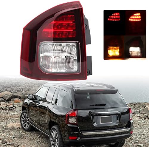 Luz traseira Clidr para Jeep Compass 2014 2015 traseira cauda traseira Lâmpada de lâmpada de luz de luz Light Light Carrocorie