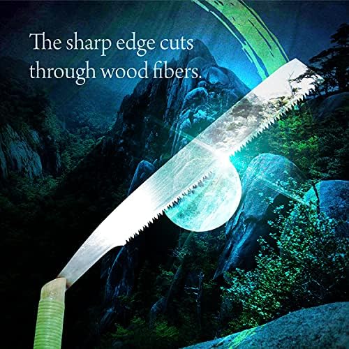 Shoto de 14 polegadas [Made in Japan] Temagari Japanese Pull Saw serra de mão para cortar árvores e troncos