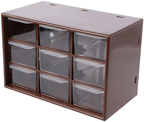 PDGJG 9 gaveta Armário de armazenamento de plástico para desktop Makeup Box Box Jewellery Organizer Storage Gasta
