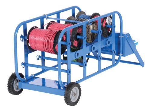 Vestil Wire-D-E Economia de aço Caddy de arame de rodas, azul, 17-3/4 Largura, 43-1/4 altura, 19-1/2 profundidade, capacidade