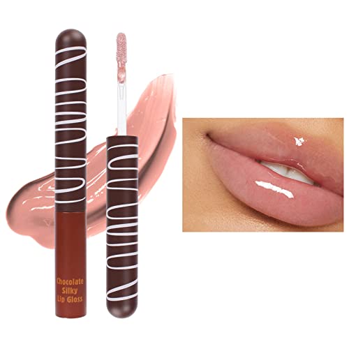 Maquiagem lips paletes de chocolate Lip Lip Sidurizante hidratante hidratante hidratante não pegajoso e efeito de maquiagem de luz