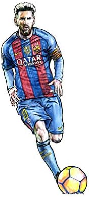 AtozStudio A52 Lionel Messi Poster // PRIMAÇÃO DE ARTE // Decoração de parede de futebol // Player de futebol // Famous Picture // Barcelona Fan Gift // Sport