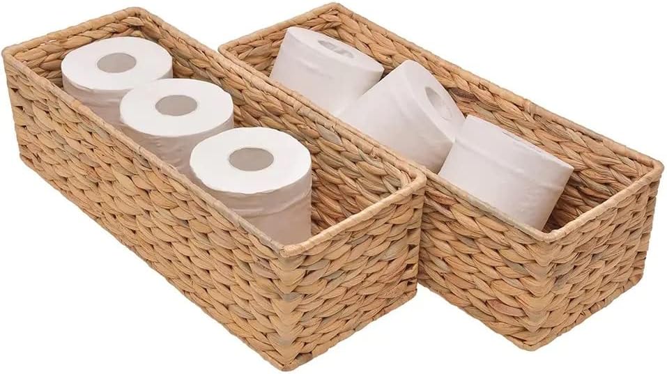 M4DECOR Cesta de papel higiênico, cesta de organizadores de armazenamento do banheiro, 2 pacotes
