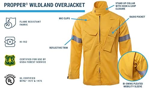 Propper Wildland Overjacket, amarelo, médio regular