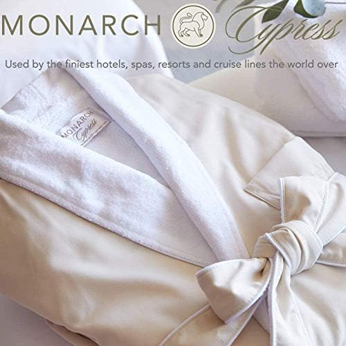 Monarch Plush forred Microfiber Bath Robe for Women/Men Spa de luxo, roupão de hotel