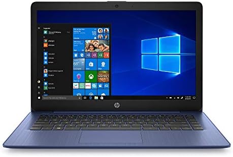 HP 2022 Stream 14 Laptop fino e portátil, processador Intel Celeron N4000, memória de 4 GB, 64 GB de Emmc, HDMI, Webcam,