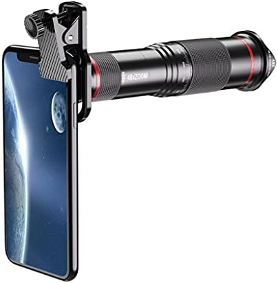 N/A 48X Telescópio Optical Lens Telefoto Clip para a câmera móvel de telefone celular com tripé selfie