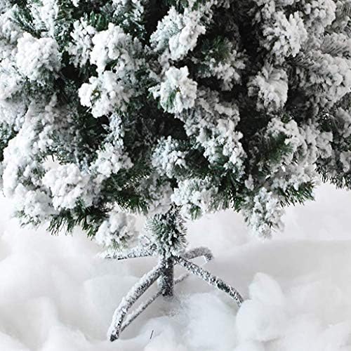 Árvore de Natal Artificial de Zmdza, árvores de Natal em neve reunidas com suporte de metal para decoração de férias