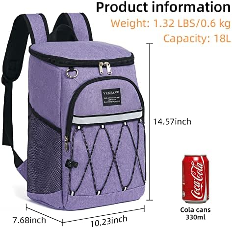 Backpack Cooler Backpack 26 Latas de vazamento isoladas para homens homens Campo de praia Picnic Fishing caminhada para almoço