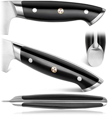 Cangshan Z Series 62731 High Carbon X-7 Damascus Steel Forged Chef Knife com bainha de nogueira, 8 polegadas