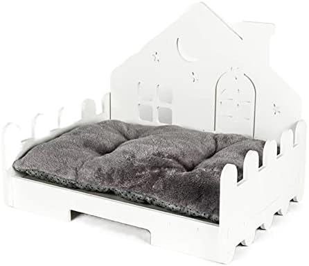 Waazi Dog Bed Crate tape Pad Cat Bed Bet Sofá Sofá Kennel Sleeping Compation com estofos de cobertura removível para cães grandes