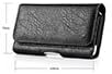Luxmo #23 Mega 6.3/LG G Flex/Zte Max Bolsa de couro universal horizontal - preto