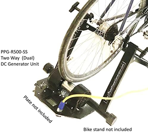 Gerador de energia do pedal de 500 watts bidirecional de duas vias Dynamo Pedal Power Bicycle Generator com rolo de aço inoxidável para pneu de bicicleta