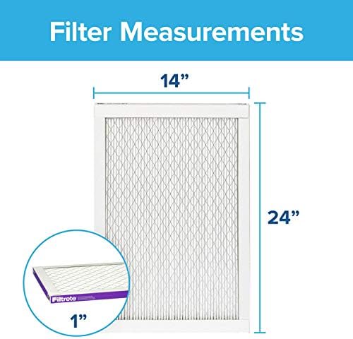 Filtrete 14x24x1, filtro de ar do forno CA, Ultra alérgenos saudáveis ​​de vida, 2-pacote e 20x25x1, filtro de ar