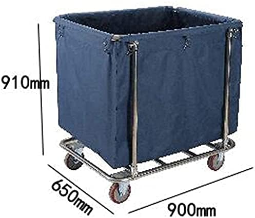 Maryaz Kitchen Carripta Movável Trolleys Blue Trolley Caminhão de armazenamento de lavanderia pesada com rodas Roupa
