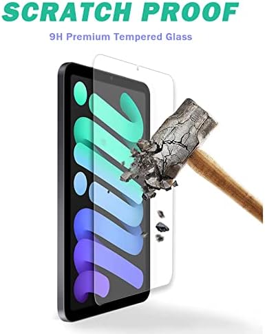 [3 pacote] Protetor de tela para iPad mini 6 8,3 polegadas 2021, anti-arranhão/alta definição/9h de filme de vidro temperado para iPad mini 6ª geração