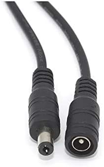 DAVITU Equipamentos elétricos Suprimentos - 5,5 mm x 2,1mm conectores de tomada DC Cabo de extensão de potência 22AWG