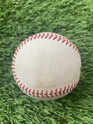 Juan Soto Washington Nationals Game usou Baseball RBI Single 372nd Career Hit - MLB Game usado Baseballs usados