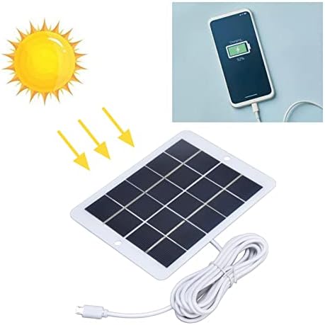 Fafeicy 3W 5V Polissilicon Painel solar, gerador de carregador solar DIY celular, carregador de painel solar para celular,