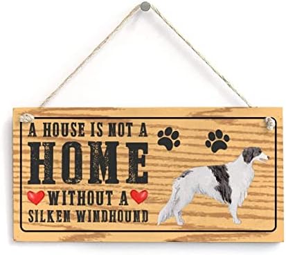 Amantes de cães citação sinalização border collie Uma casa não é uma casa sem um cachorro Funny Funny Wood Dog Sign Dog Memorial