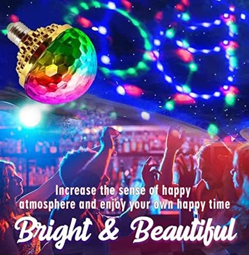 Bola de bola mágica girando disco colorida, com soquete Ball Magic Magic, lâmpada de bola mágica rotativa, lâmpada de palco de Halloween