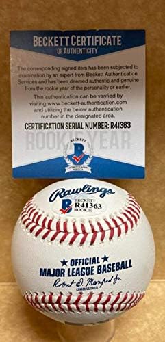 CJ Alexander Atlanta Braves assinou autografado M.L. Baseball Beckett R41363