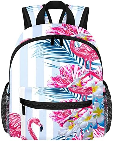 Mochila de viagem VBFOFBV, mochila de laptop para homens, mochila de moda, flor de folhas tropicais flamingo
