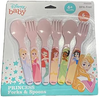 Disney Baby Princess Forks & Spoons 6 peças