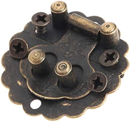 Porta Hasp trava 10pcs 30 mm Antigo cadeado de bronze hasp trava para jóias caixas de madeira com parafusos retro vintage