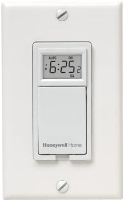 Honeywell Home RPLS530A interruptor de luz programável de 7 dias, branco