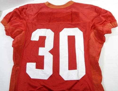 2014 San Francisco 49ers Leon McFadden #30 Game usou camisa de prática vermelha L 545 - Jerseys de jogo NFL não assinado usada