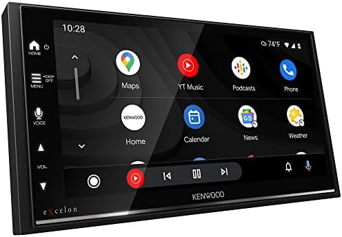 Kenwood DMX709S Receptor multimídia compatível com Apple CarPlay e Android Auto