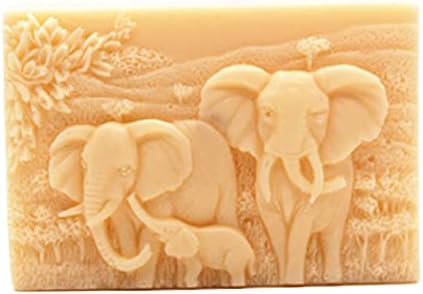 Molde de sabão de elefante elefante molde de silicone artesanal moldes de arte artesanal para sabão diy fazendo loção barra de bebê cheiro de silicone moldes de sabão retângulo