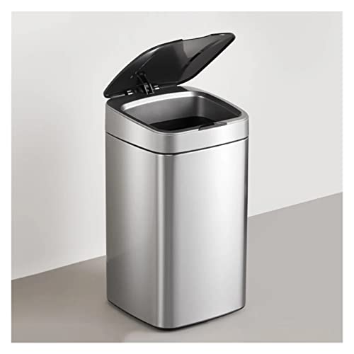 Zyjbm Kitchen Smart Lixer pode sensor automático Sala de estar de aço inoxidável lixo pode automatica lixo lixo