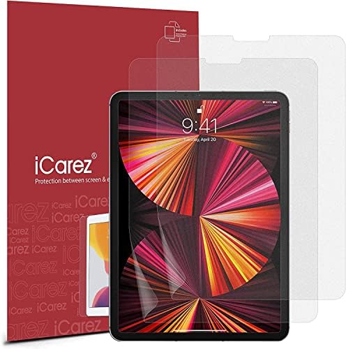 Protetor de tela fosco anti-Glare ICAREZ para Apple iPad Air 4/5 Gen iPad Pro 11 polegadas [2-Pack] Fácil de instalar