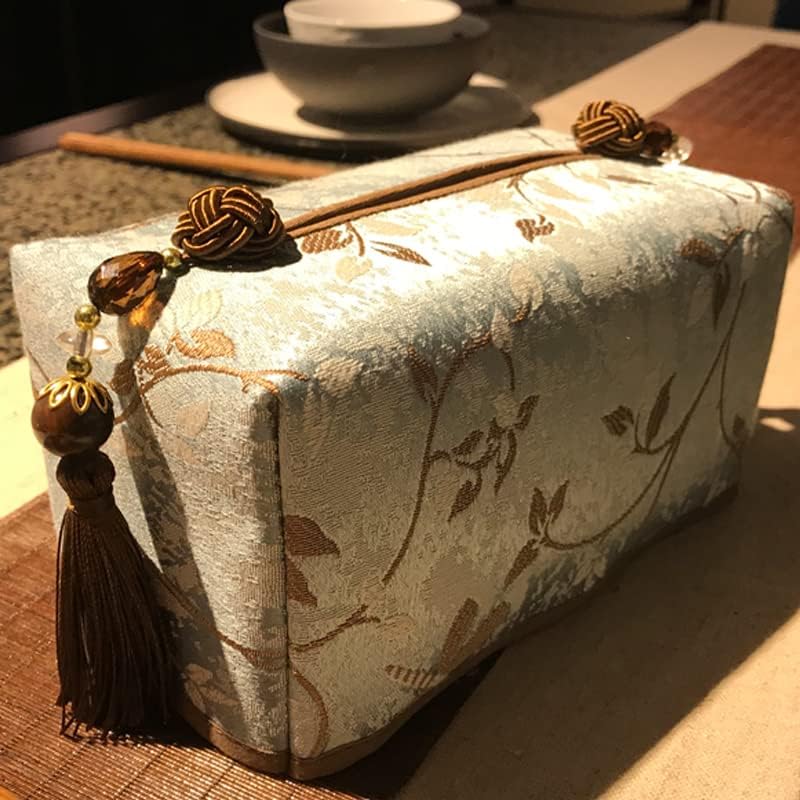 Nova caixa de lenços de lenço de estilo chinês de estilo chinês Caixa de papel de lúcia de luxo de luxo caixa de papel de mesa de papel de mesa de papel de bombeamento de papel
