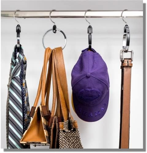 Organizador do armário multiuso Rolly Hanger Great Space Saver Cut Blowt in the Closet Ideal Organizer para cintos, chapéus