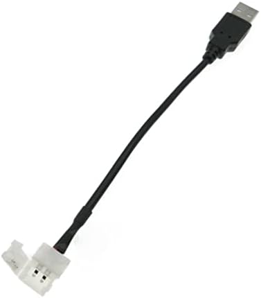 Conector rápido de soldas USB a 2 pinos para uma faixa de luz LED de led de cor única conector de faixa de luz LED para TV em casa,