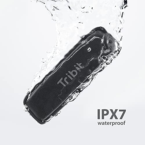 Tribit IPX7 Speak de Bluetooth Ipx7 Bluetooth Ultra-portável 12W Loud HD Sound Bluetooth 5.0 TWS emparelhamento, 10H Time de reprodução, carregamento USB-C, faixa de 100 pés perfeita para viagens de praia de chuveiro, Xsound Surf