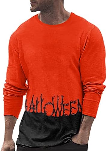 Halloween mass 3d tops digitais homens Halloween cardles e espinhos de camiseta impressa blusa longa camiseta vintage