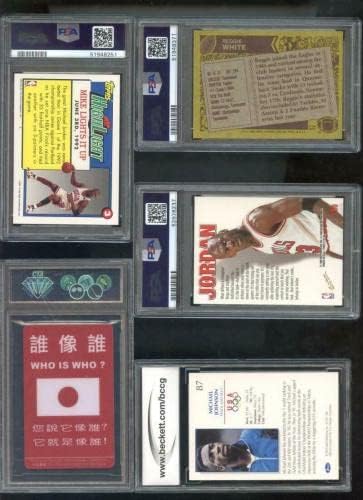 1997-98 Skybox Z-Force 190 Michael Jordan PSA 9 Cartão Classificado NBA Zforce Zupermen-Cartões de basquete não assinados