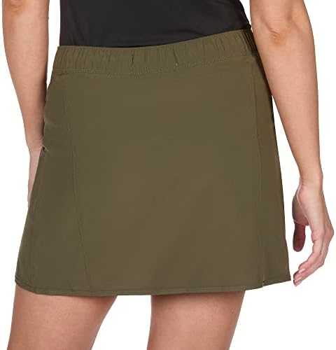 O American Outdoorsman Womens Casual Skort com bolsos respiráveis ​​com shorts