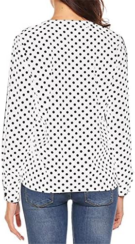 Pullover de tiras para feminino manga fofo de tamanho grande camisa cruzada de pescoço imprimido de ajuste solto outono clássico