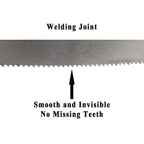 IMACHINIST S93121218 93-1/2 Long, 1/2 de largura, 0,025 de espessura, 18 tpi, dentes invariáveis ​​M42 Bandsa de banda de metal para