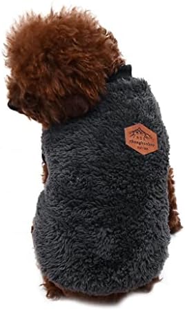 Roupa de roupa de cachorro santa cão capuz de cachorro de cachorro de cachorrinho de inverno roupas de casaco com capuz de capuz de