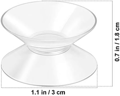 Cups de doitool Sucção de serviço 10pcs sucção de dupla face para mesa de vidro, sucção plástica ventosas almofadas para espaçadores de mesa de vidro - 30mm de sucção de vidro pesado